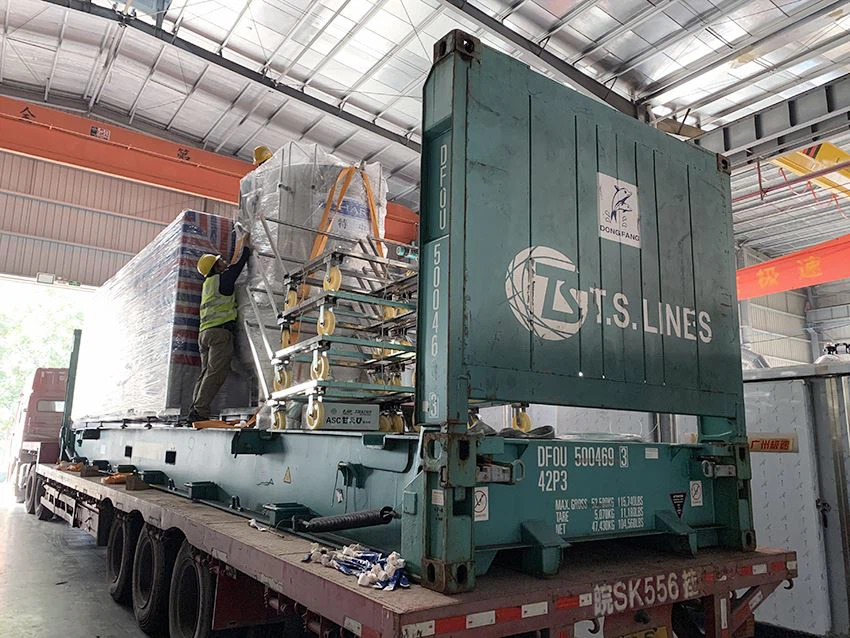Liquid nitrogen food blast freezer shipment