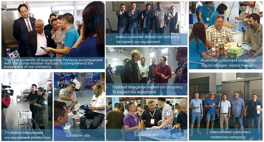 Photos of customer reception