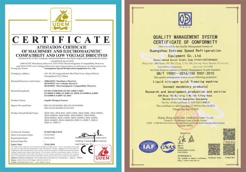 CE & ISO9001 Certificates